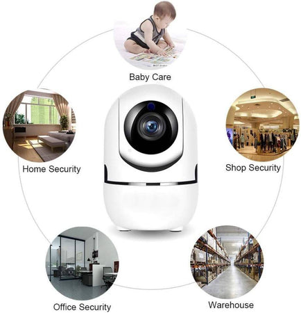Telecamera Wi-fi Videocamera Di Sorveglianza Rotazione 360° Ip Cam Baby Monitor