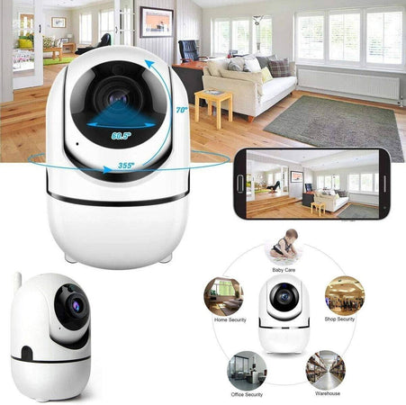 Telecamera Wi-fi Videocamera Di Sorveglianza Rotazione 360° Ip Cam Baby Monitor