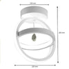 Lampadario Led 22w Cerchio Plafoniera Pendente Soffitto Luce 4000k 3000k 6500k Pn-02b