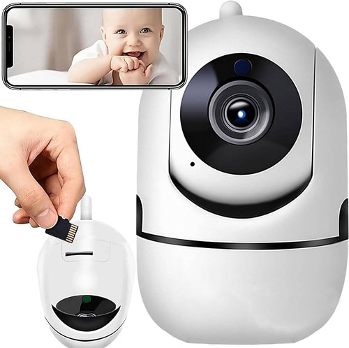 Telecamera Wi-fi Videocamera Di Sorveglianza Rotazione 360° Ip Cam Baby Monitor