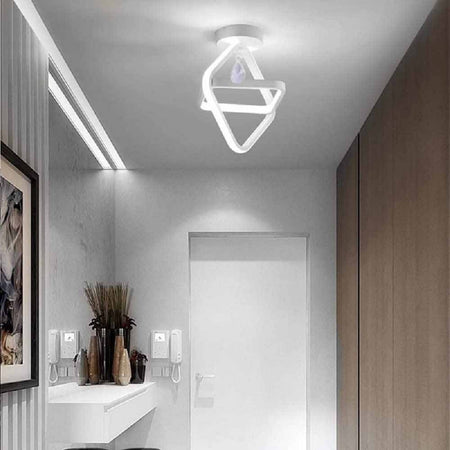 Lampadario Led 25w Rombo Plafoniera Pendente Soffitto Luce 4000k 3000k 6500k Pn-03b