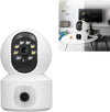 Telecamera Wi-fi Doppia Videocamera Di Sorveglianza Motorizzata 360° Ip44 App