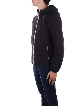 K-Way Giacconi Black pure - green blackish da uomo