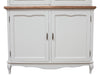 Biscottini Credenza Vetrina Biscottini Legno Tiglio Bianco Naturale 125x42x207 Made Italy