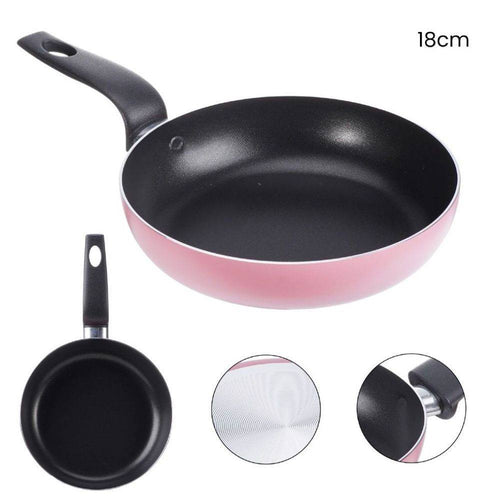 Padella Antiaderente Con Manico Cm 18 Colori Assortiti Accessori Per Cucinare