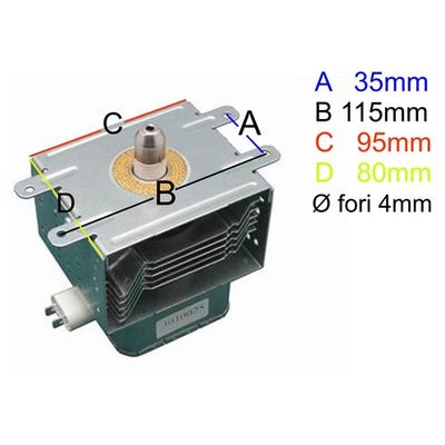 Magnetron Per Forno A Microonde Delonghi Samsung Om75s Whirlpool Smeg Aeg