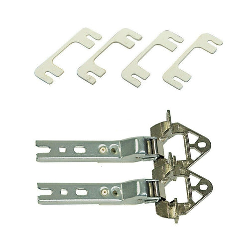 Kit Cerniere Frigo 2 Cerniere 4 Piastre **brandt - Whirlpool - Miele Bosch Smeg