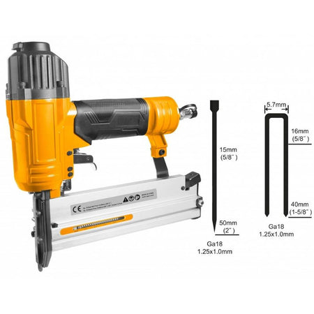 Chiodatrice Graffettatrice 2 In 1 Spara Chiodi Sparachiodi Ad Aria Compressa Pro