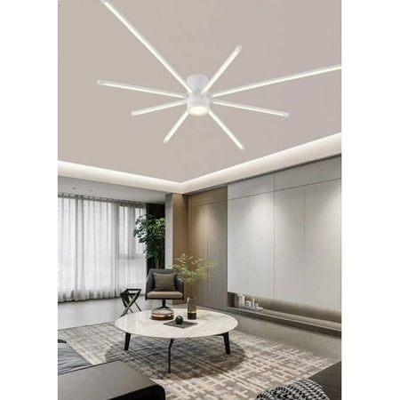 Lampadario Soffitto Led 43w Plafoniera Moderna Bianco Luce 6500k 3000k 4000k Pn-27b