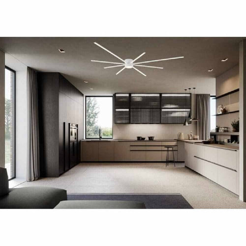 Lampadario Soffitto Led 43w Plafoniera Moderna Bianco Luce 6500k 3000k 4000k Pn-27b