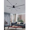 Lampadario Soffitto Led 43w Plafoniera Moderna Nero Luce 6500k 3000k 4000k Pn-27n
