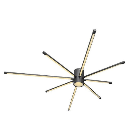 Lampadario Soffitto Led 43w Plafoniera Moderna Nero Luce 6500k 3000k 4000k Pn-27n