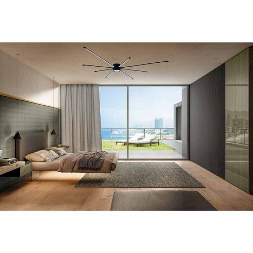 Lampadario Soffitto Led 43w Plafoniera Moderna Nero Luce 6500k 3000k 4000k Pn-27n
