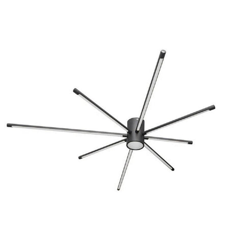 Lampadario Soffitto Led 43w Plafoniera Moderna Nero Luce 6500k 3000k 4000k Pn-27n