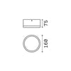 Plafoniera Moderna Urano Alluminio-Materie Plastiche Bianco 1 Luce Gx53 Big