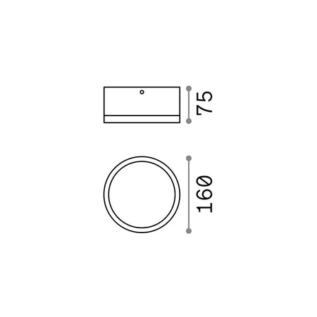 Plafoniera Moderna Urano Alluminio-Materie Plastiche Bianco 1 Luce Gx53 Big