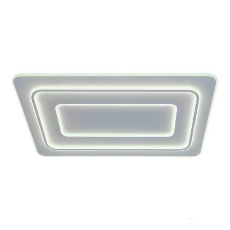 Lampadario Plafoniera Led Rettangolare 123w 3 Tonalità Luce Bt Telecomando C66-3c