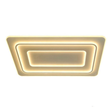 Lampadario Plafoniera Led Rettangolare 123w 3 Tonalità Luce Bt Telecomando C66-3c
