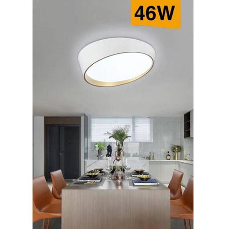 Plafoniera A Led 46w Moderno Rotonda Irregolare Luce Fredda Calda Naturale C50-b