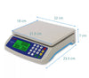 Bilancia da Cucina Elettronica Digitale 40kg Pesa Alimenti Display LCD 2 PILE AA