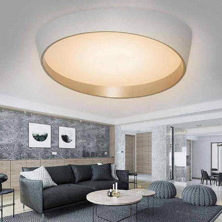Plafoniera A Led 46w Moderno Rotonda Irregolare Luce Fredda Calda Naturale C50-b