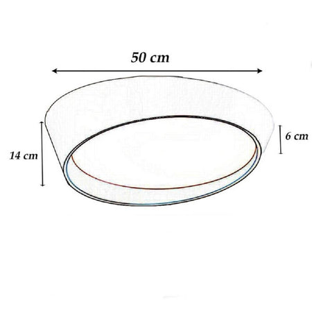 Plafoniera A Led 46w Moderno Rotonda Irregolare Luce Fredda Calda Naturale C50-b