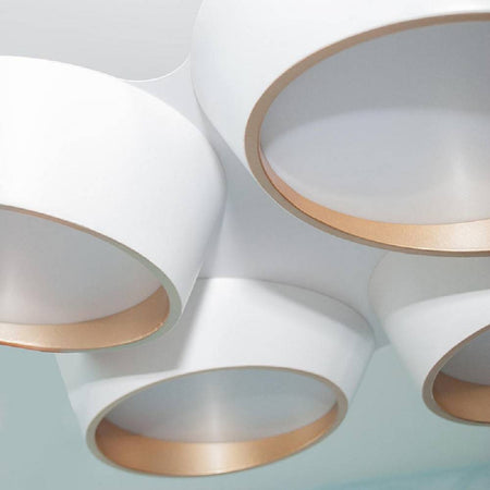 Plafoniera A Led 120 W Soffitto 6 Cerchi Irregolari Luce 4000k 6500k 3000k C51-b
