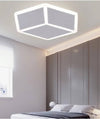 Plafoniera Led Forma Cubo 3d Da Soffitto 37w Bianca 3 Colorazioni Luce C52-b3c