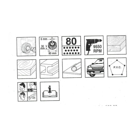 Ruota abrasiva 6x30x80mm lamellare