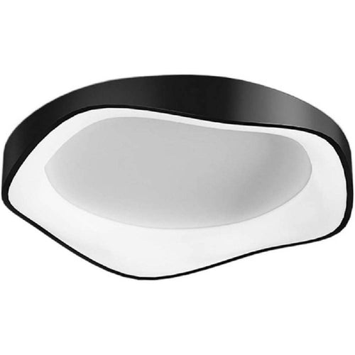 Plafoniera Led A Onda Nero 38 Watt Ultra Moderna Tre Colorazioni Di Luce C53-n3c