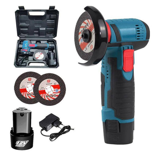 Mini Flex Smerigliatrice A Batteria Litio 12v 1.5ah Disco 76mm Portatile Pratico