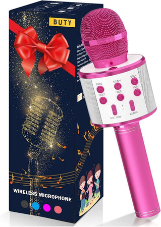 Microfono Speaker Portatile Wireless Bluetooth Karaoke Con Cassa Integrata Gioco