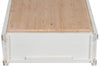 Biscottini Piccola libreria Country in legno massello di tiglio struttura bianca anticata piano finitura naturale L68xPR25xH98 cm. Made in