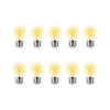 Catena Stringa NERA luminosa 5mt prolungabile 10 Lampade LED e27 luce CALDA ip44