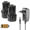 Trapano Avvitatore A Batteria Litio Funzione A Percussione 12v Doppia Batteria