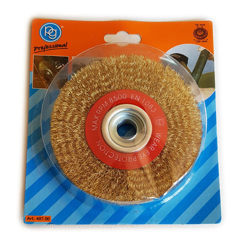 Spazzola circolare 120x16mm per sverniciare