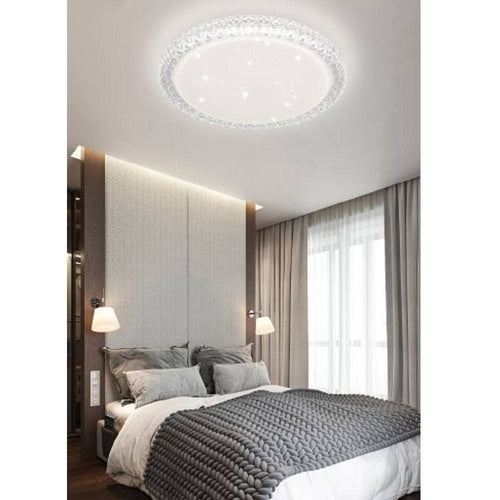Plafoniera Lampadario Da Soffitto Luce Led 3 Tonalità Di Luce Dimmerabile C24-3c