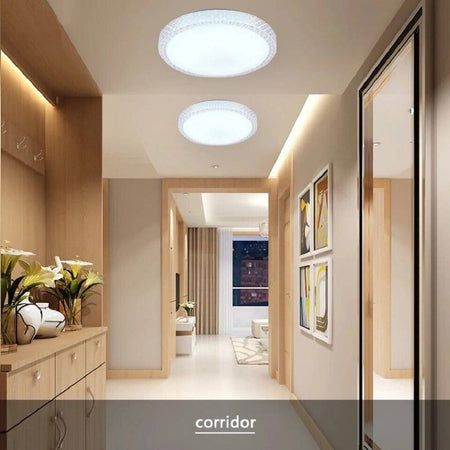 Plafoniera Lampadario Da Soffitto Luce Led 3 Tonalità Di Luce Dimmerabile C24-3c