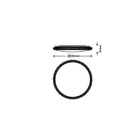 Plafoniera Lampadario Da Soffitto Luce Led 3 Tonalità Di Luce Dimmerabile C24-3c
