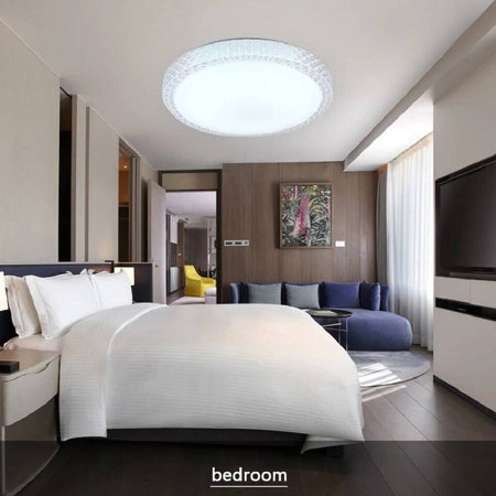 Plafoniera Lampadario Da Soffitto Luce Led 3 Tonalità Di Luce Dimmerabile C24-3c