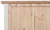 Biscottini Stipetto Country in legno massello di tiglio struttura bianca anticata piano finitura naturale L68xPR25xH98 cm. Made in Italy