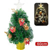 Albero Di Natale Mini 60 Cm Con Decori Palline Orsetto E Luci Incluse Pigne