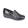 VALLEVERDE Scarpa donna in pelle e vernice nera VS10306A