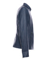 U09 - Giacca Uomo Blu in vera pelle
