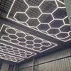 5-14 x lampada LED esagonale officina garage parete soffitto luce illuminazione