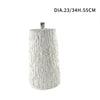 Tronco Colore Bianco Base Supporto Per Albero Di Natale Effetto Legno Diam.23