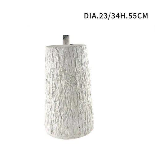 Tronco Colore Bianco Base Supporto Per Albero Di Natale Effetto Legno Diam.23