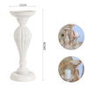 Candelabro Candeliere Effetto Vintage Bianco Porta Candele 10x28 Oggetto Natale