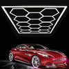 5-14 x lampada LED esagonale officina garage parete soffitto luce illuminazione