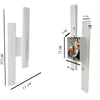 Applique Parete Moderno 10w Lumetto Abat Jour Bianca Luce 6500k 4000k 3000k E87b